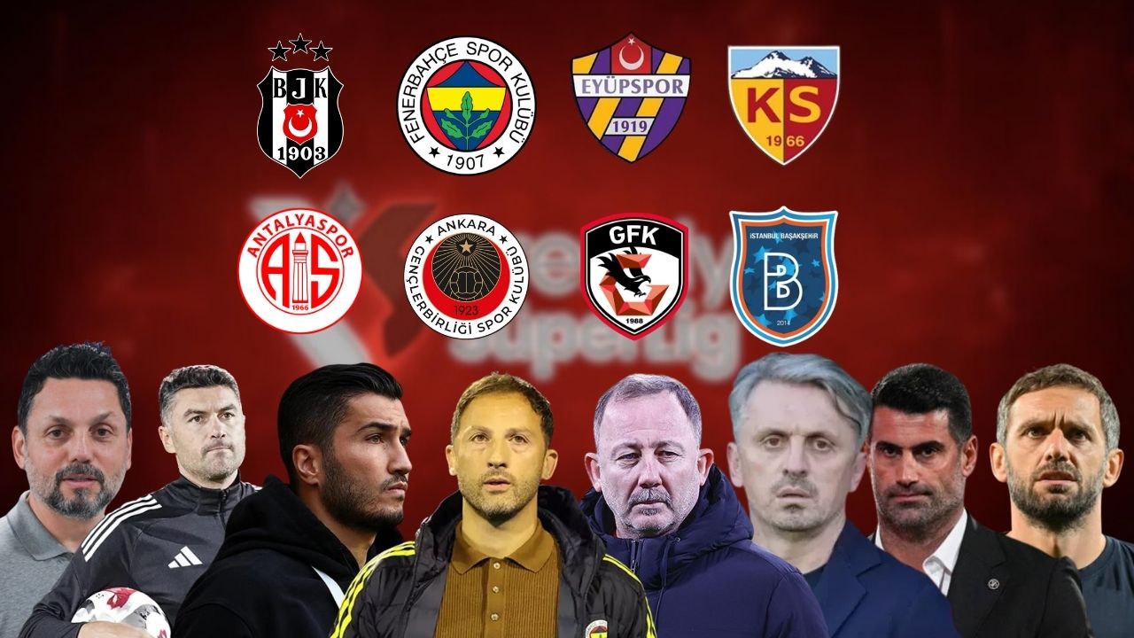 Süper Lig'de 10. haftada 8 takım teknik direktör değiştirdi