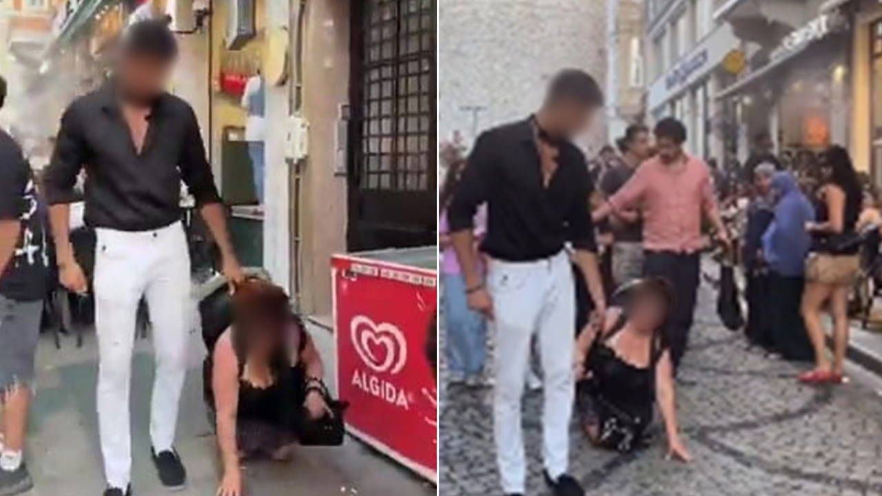 Kız arkadaşına tasma takıp sokakta gezdirdi: İkisi de tutuklandı