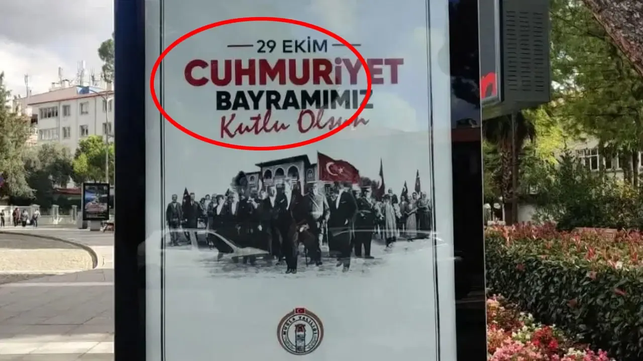 29 Ekim Cumhuriyet bayramı afişinde kriz çıktı