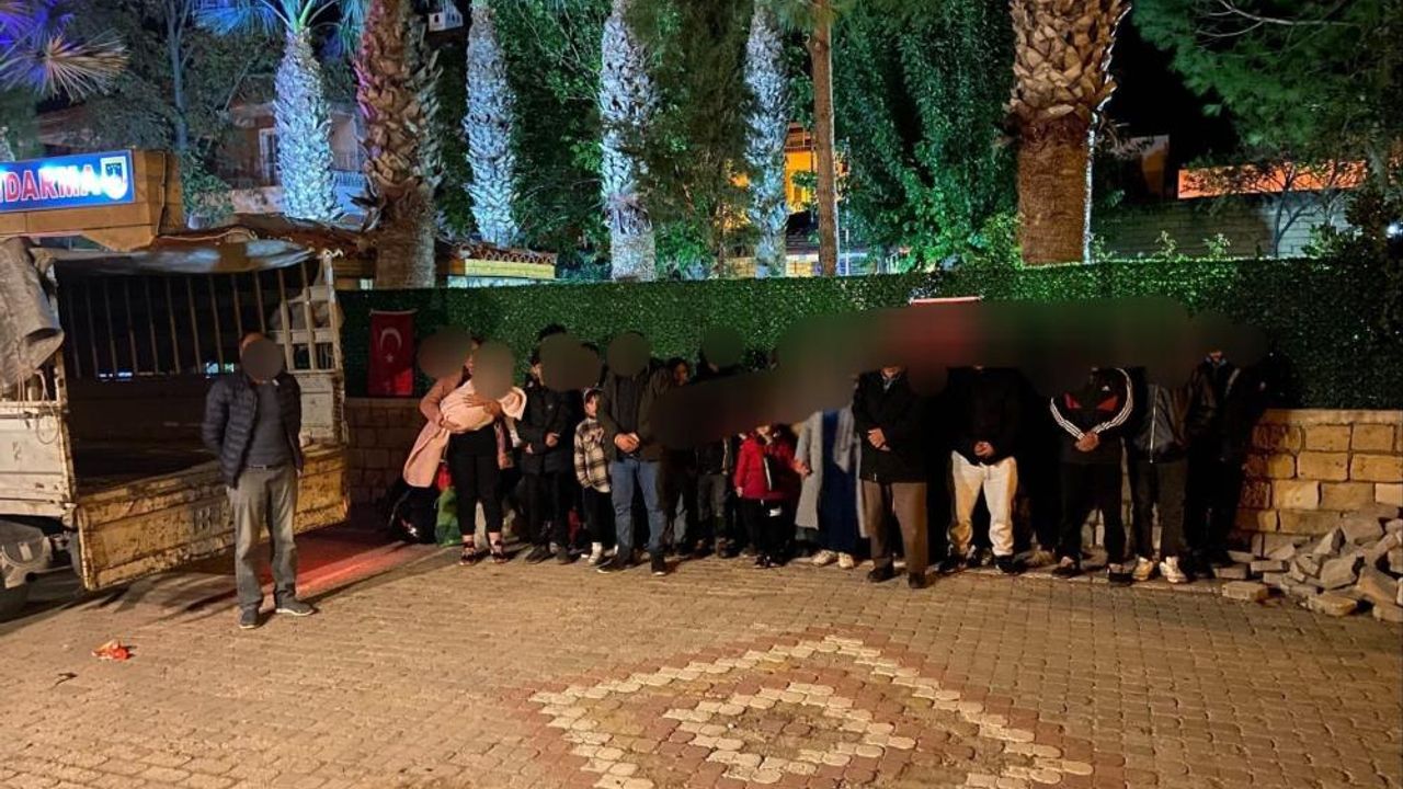 Çanakkale'de  75 kaçak göçmen yakalandı