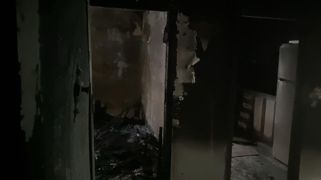 Ankara'da 4 katlı apartmanda yangın