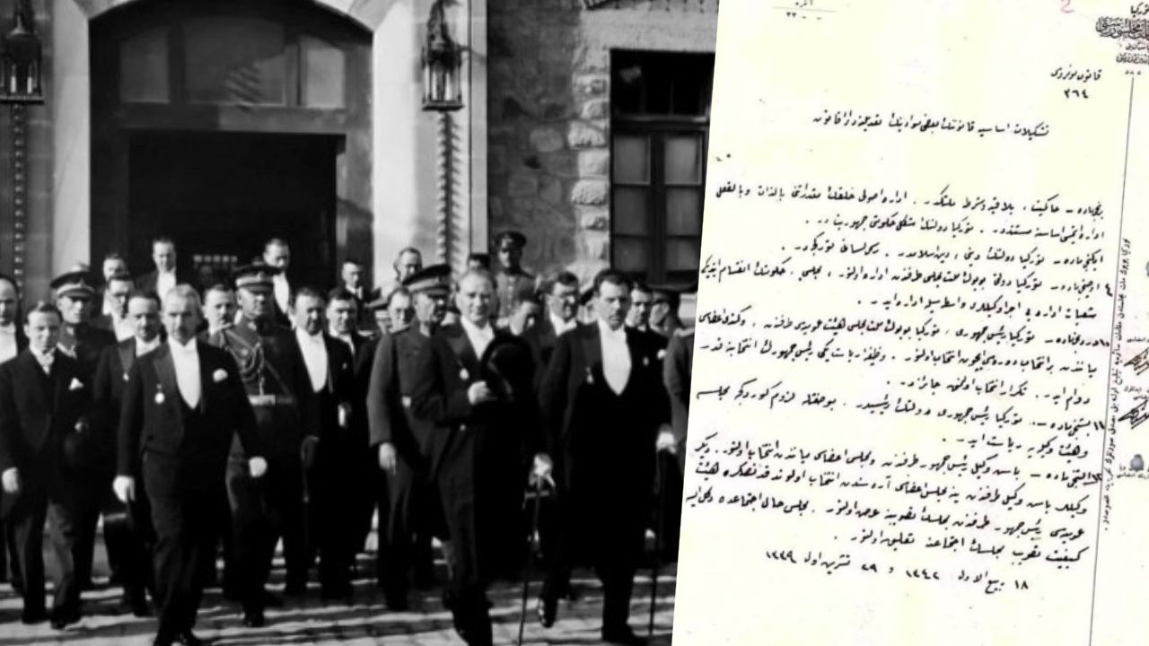 İlber Ortaylı Cumhuriyet'in ilan edildiği orijinal belgeyi paylaştı