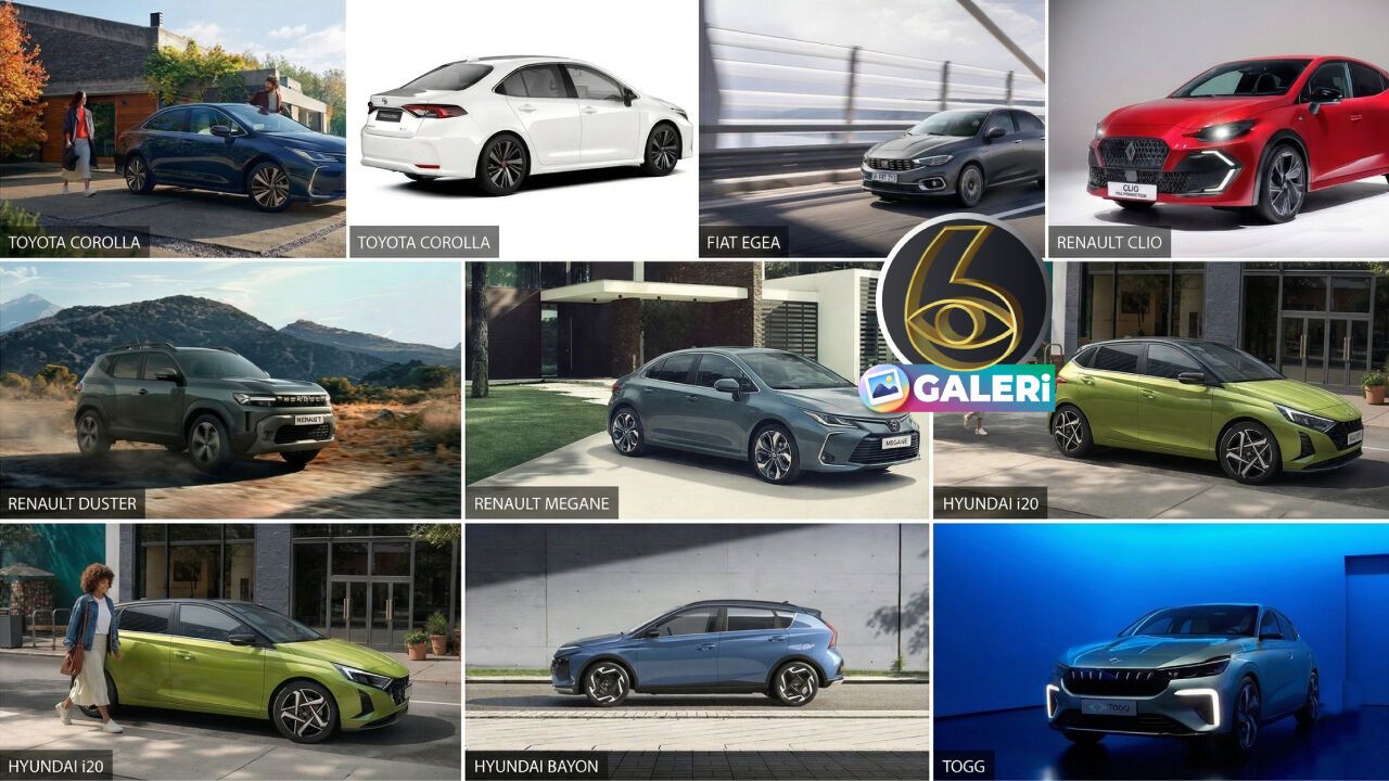 ÖTV'siz araçlar SIRALI TAM LİSTE