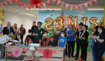 Çocuk servisinde 23 Nisan coşkusu