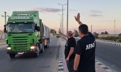 Türkiye'nin 25 yardımtırı Refah Sınır Kapısı'na hareket etti
