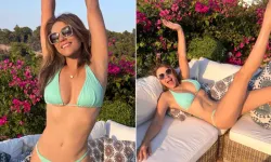 60 yaşındaki Elizabeth Hurley'den bikinili gençlik sırrı