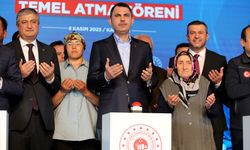 Bakan Murat Kurum Karabük’te Afet Konutları Temel atma törenine katıldı