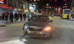 Aksaray'da alkollü sürücünün kullandığı otomobil 4 araca çarptıktan sonra durabildi