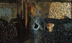 Otobüse silahlı saldırı anı kamerada