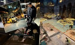 Ayasofya'daki vinçler gündem olmuştu! Açıklama geldi: Özel zemin kuruldu