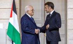 Macron ile Filistin Devlet Başkanı Abbas bir araya geldi