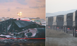 C-130'un enkazı tırlarla Türkiye'ye getirildi