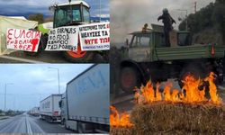 Çiftçi grevi sınırları kilitledi: Tır trafiği durdu