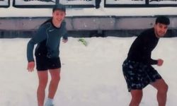 Arda Güler'in karda futbol keyfi