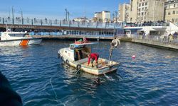 Haliç'ten 33 kilogram olta kurşunu çıkarıldı