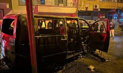 Yalova'da minibüs yangını korkuttu