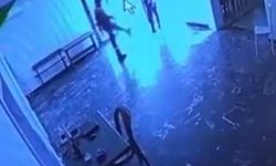 Kediye tekme attı, o anlar kameraya yansıdı