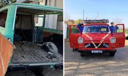 ‘Çiçek Abbas’ın minibüsü oyun alanı oldu