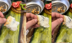 Tam ağzına atarken gördü! Ekmekten jilet çıktı