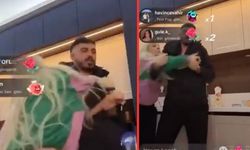 Fenomen çift arasında canlı yayında bıçaklı kavga!