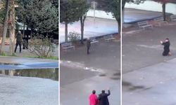 Kızını rahatsız eden genci takip etti: Okul bahçesinde dehşet anları!