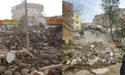 Sındırgı'da depremin izleri siliniyor! Tehlikeli yapılar kaldırılıyor