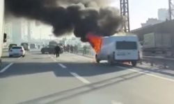 TEM'de korku dolu anlar: Araç alevlere teslim oldu