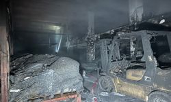 Uşak'ta fabrika yangını! Alevler kontrol altında