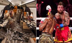 Jake Paul, nakavt sonrası jetinde nakit şov yaptı