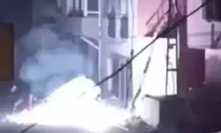 Hatay'da elektrik telleri havai fişek gibi patladı