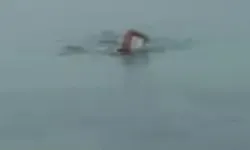 Silivri’de soğuğa meydan okuyan anlar