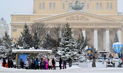 Moskova'da yoğun kar yağışı