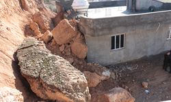 Cizre'de heyelan: Bir ev zarar gördü