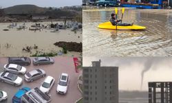 Adana'da sağanak hayatı felç etti! Araçlar yolda kaldı, sokaklarda kano ile yüzüldü, mezarlar su altında kaldı