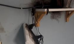 Manisa'da bir eve yıldırım düştü!