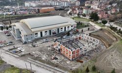 Karabük'te Cimnastik salonu inşaatı sürüyor