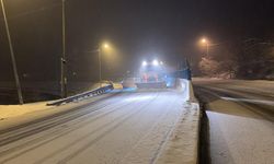 Bolu Dağı'nda karla mücadele sürüyor