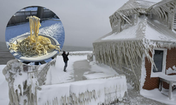 ABD donuyor, görüntüler viral oldu: Makarna bile dondu