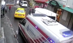 Bayrampaşa'da çocuğun ambulansa yol açması yürekleri ısıttı