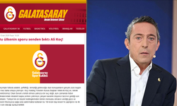 Galatasaray'dan Ali Koç açıklaması