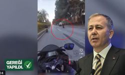 Ali Yerlikaya gereği yapıldı diyerek duyurdu: Polislerin üzerine motosiklet sürenler tutuklandı