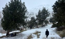 Antalya'nın yüksek kesimleri beyaza büründü