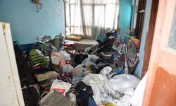 Adana'da bir evden kamyon dolusu çöp çıktı!