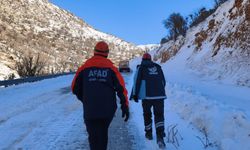 Nemrut Dağı eteklerinde hastalanan vatandaş kurtarıldı
