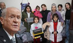 Bahçeli'den Surlu çocukları kış gününde ısıtan jest! Miniklerden teşekkür geldi