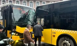 İETT otobüsleri kafa kafaya çarpıştı: 7 yaralı var!