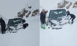 Bahçesaray’da çığ faciası: Araçtaki aile ölümden döndü