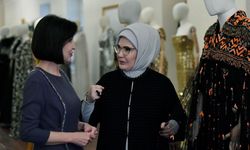 Emine Erdoğan ile Özbekistan Cumhurbaşkanı'nın eşi Ziroat Mirziyoyeva Ankara Palas'ı ziyaret etti