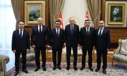Cumhurbaşkanı Erdoğan Külliye'de Özbekistan heyetini kabul etti