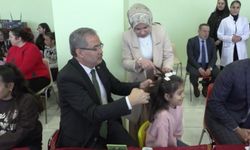 Gaziantep’te “Sevgi ve Şefkat” projesi: Babalar kızlarının saçını ördü